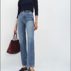Reformation Blue Straight Leg Jeans